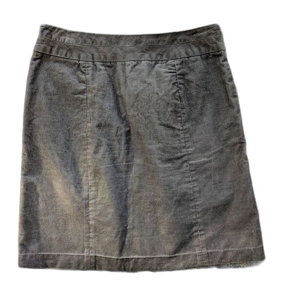 JIGSAW LONDON Sage Green / Taupe Mod 60s Vibe Corduroy Mini Skirt w/Pockets Sz 4 - Picture 2 of 6